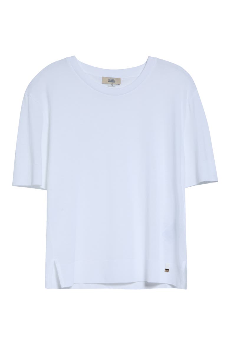 Glam Knit Crewneck T-Shirt, Alternate, color, 1000 WHITE