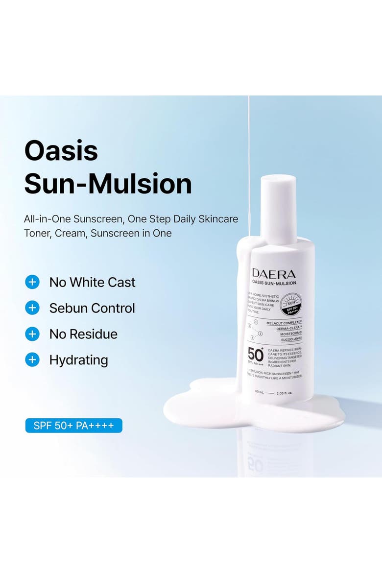 Sunscreen SPF 50 for Face 2.03 fl oz 60 ml, Alternate, color, White