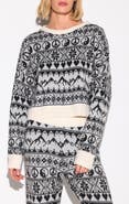 Spiritual Gangster Fair Isle Diamond Crewneck Sweater
