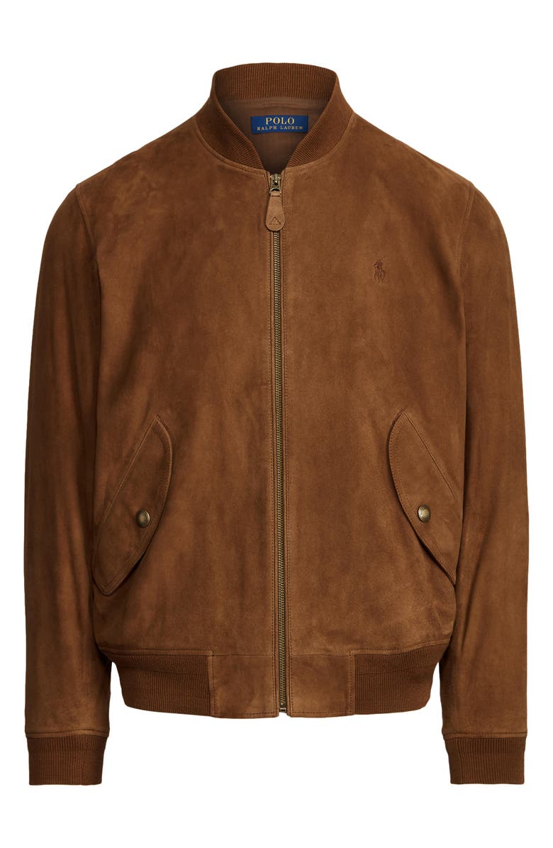 Polo Ralph Lauren Suede Bomber Jacket, Alternate, color, 