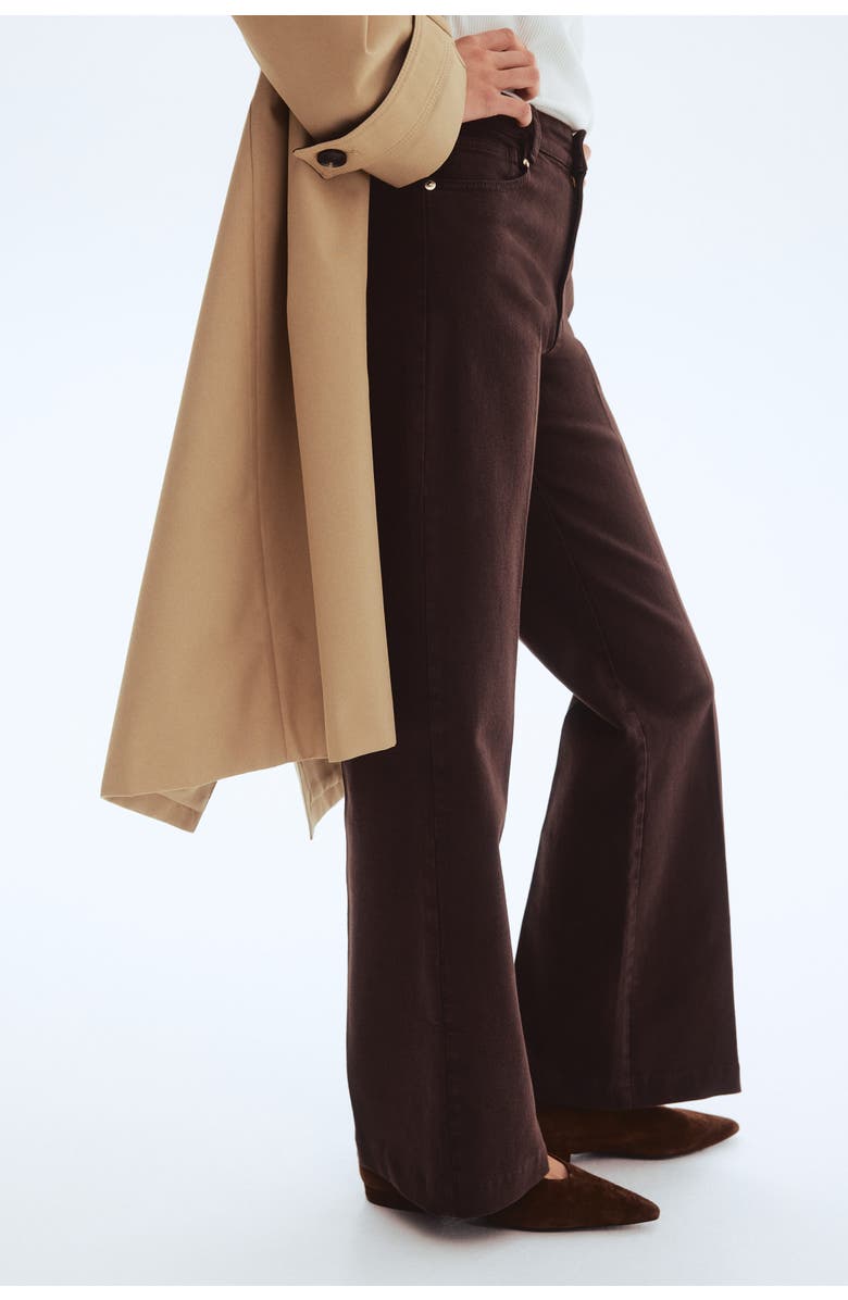 H&M Bootcut Twill Trousers, Alternate, color, 