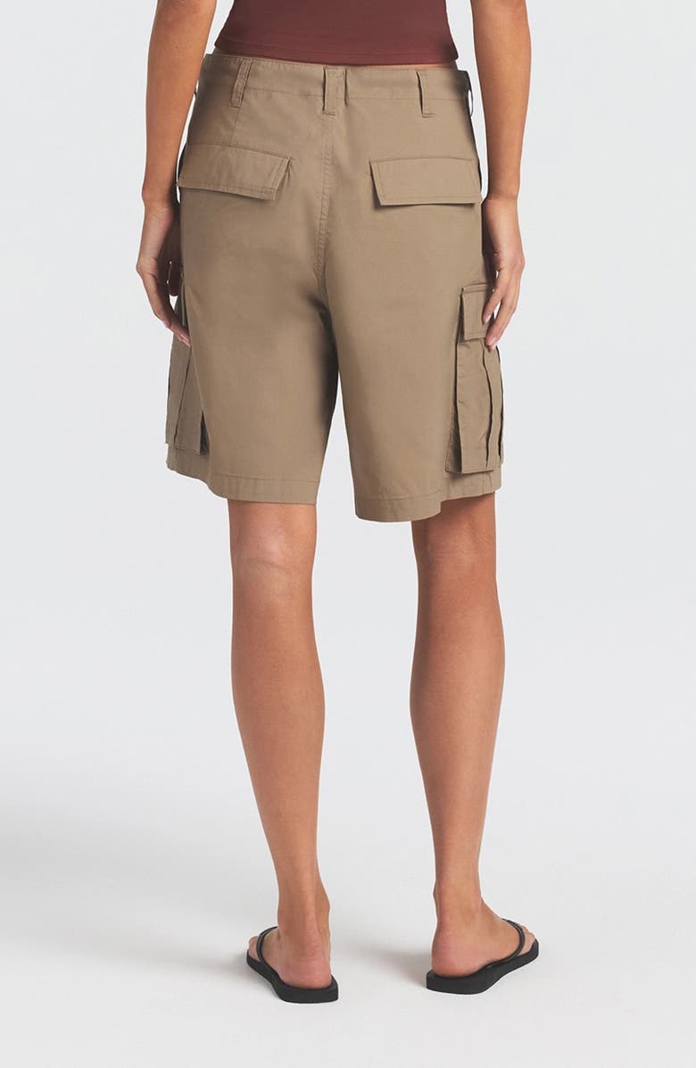 SKIMS Swiss Cotton Cargo Shorts, Alternate, color, Desert