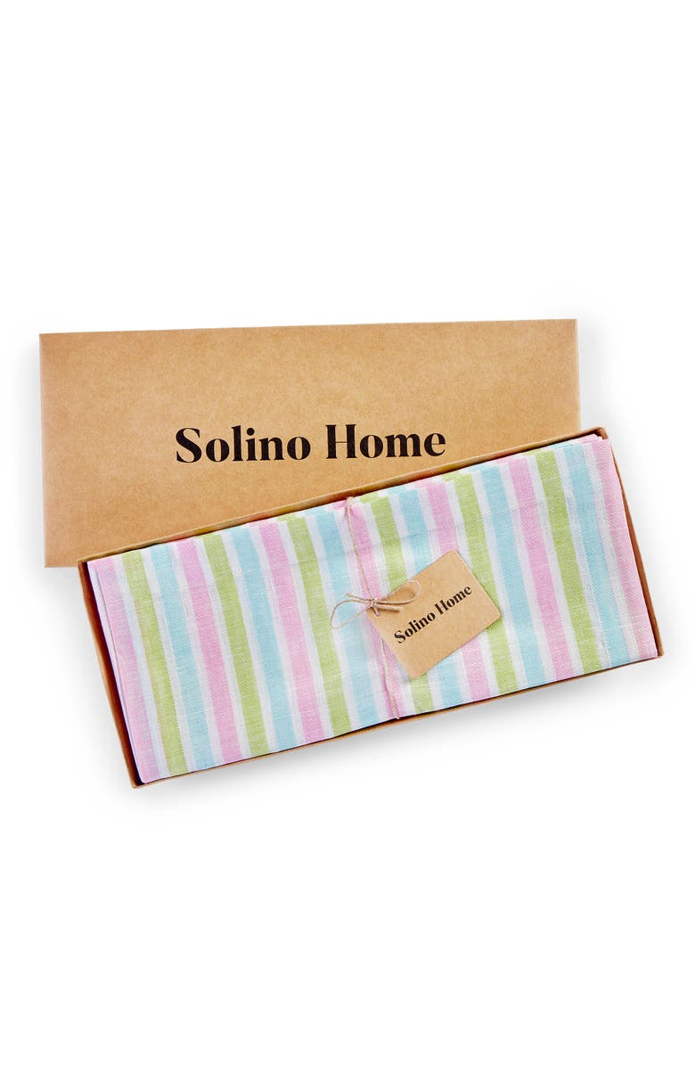 Solino Home Linen Placemats - Palm Beach Stripe, 14" x 19", Alternate, color, 