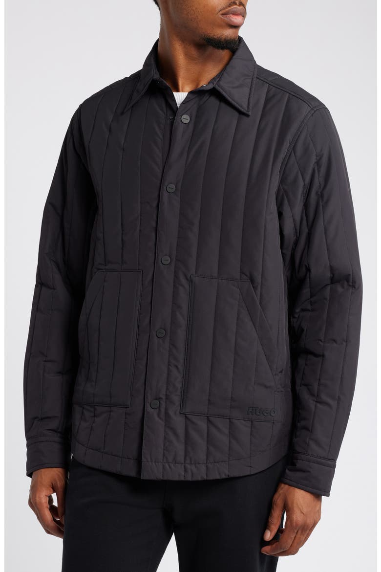 Ewel Quilted Jacket, Alternate, color, BLACK