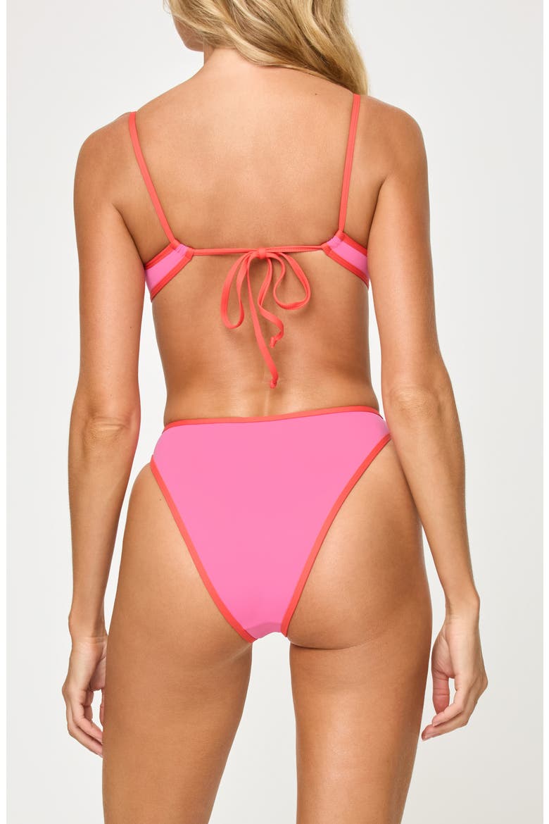 L Space Nora Bitsy Bikini Bottoms, Alternate, color, BUBBLEGUM/ GRAPEFRUIT