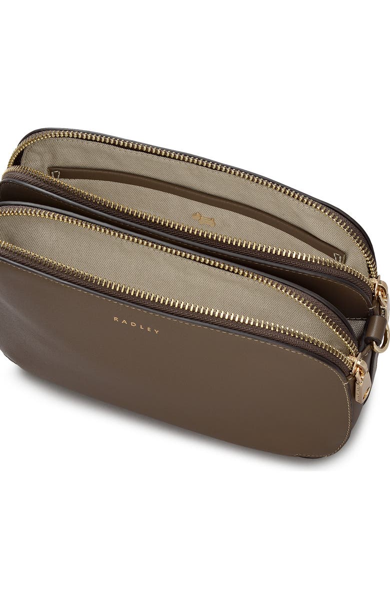 Radley Dukes Place Medium Ziptop Crossbody Bag, Alternate, color, Coffee