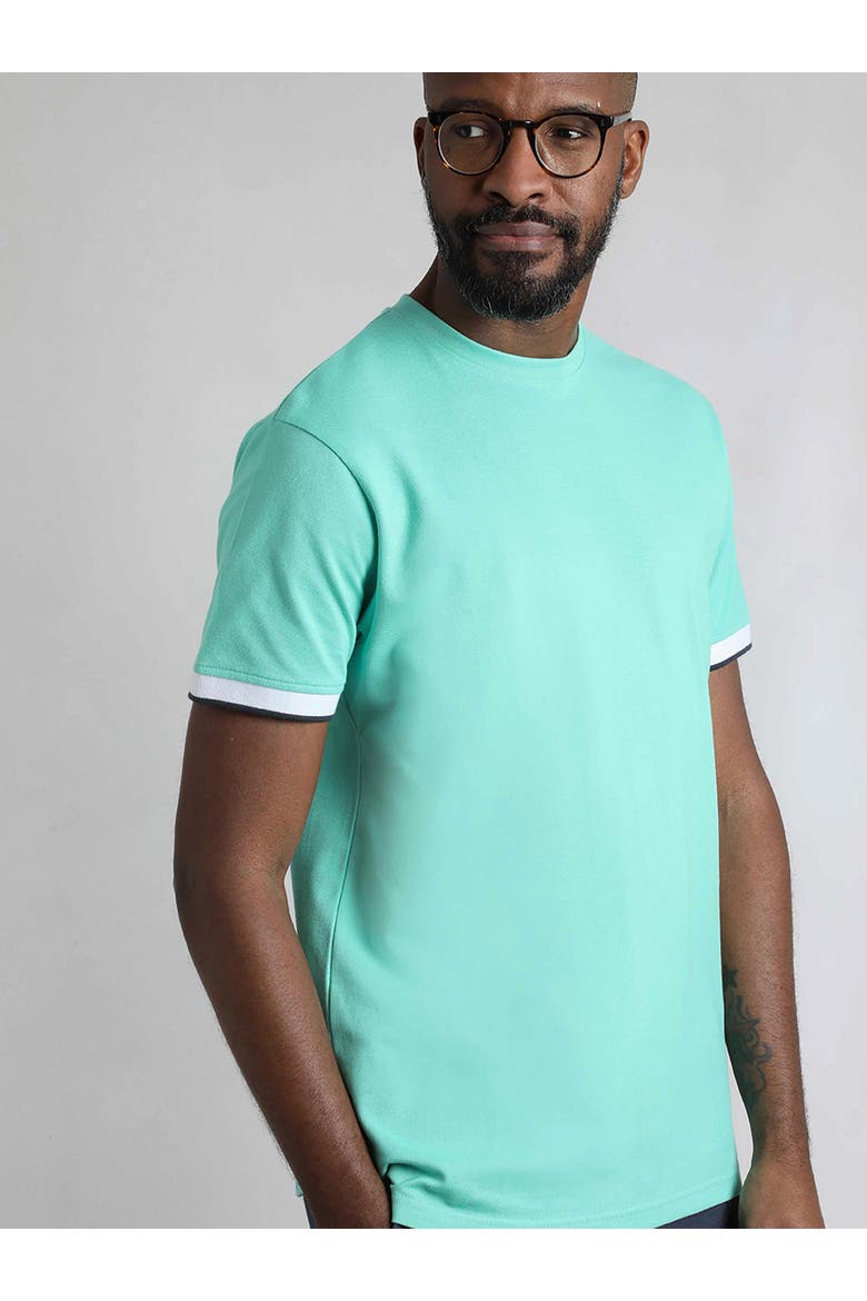 Danville Pique T-Shirt, Main, color, Aqua Marine