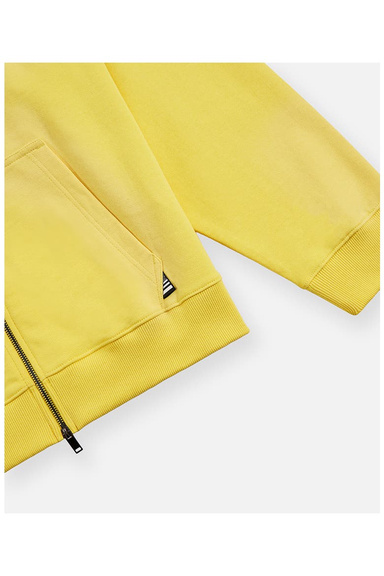 Arched Logo Zip Hoodie, Alternate, color, YELLOW