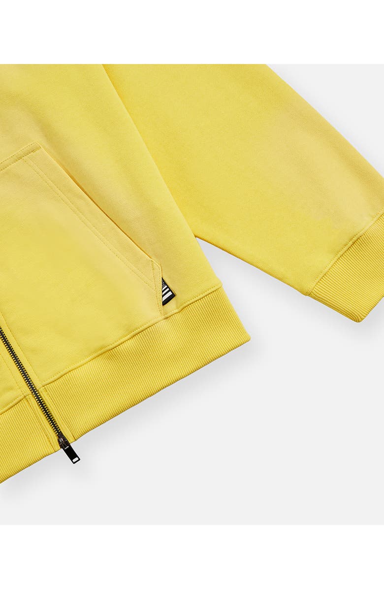 PAPER PLANES Arched Logo Zip Hoodie, Alternate, color, Yellow