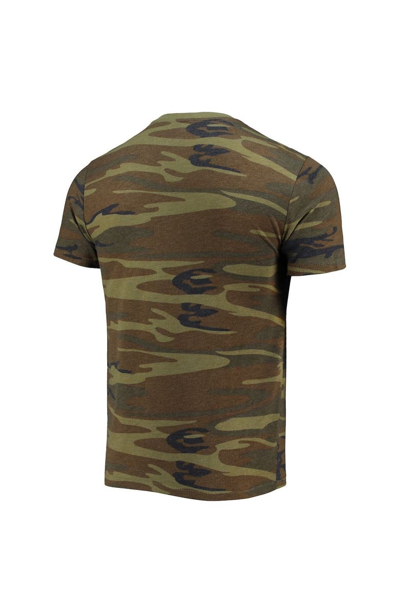 ALTERNATIVE APPAREL Men's Alternative Apparel Camo Auburn Tigers Arch Logo Tri-Blend T-Shirt, Alternate, color,