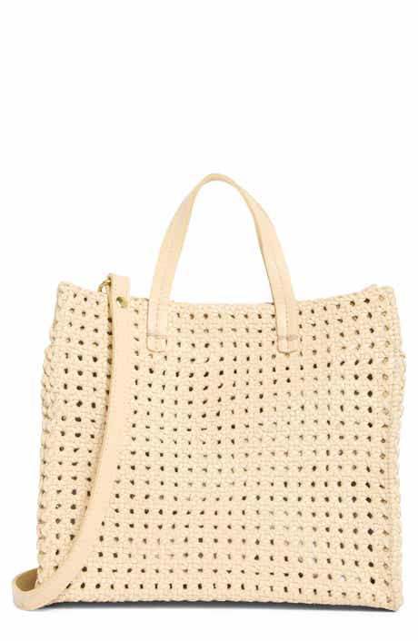 Clare V. Petit Simple Woven Leather Tote