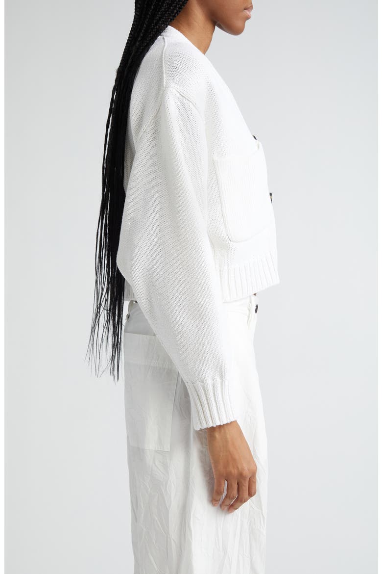 Sofia Oversize Crop Cardigan, Alternate, color, WHITE