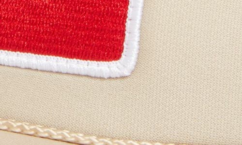 Friday Feelin ' Thrifty Patch Trucker Hat In Tan