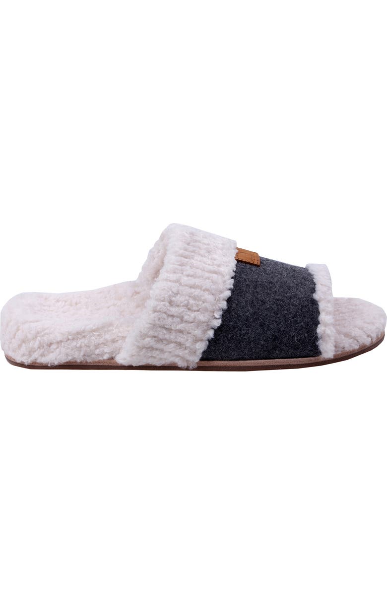 Revitalign Juniper Faux Shearling Orthotic Slipper, Alternate, color, Charcoal