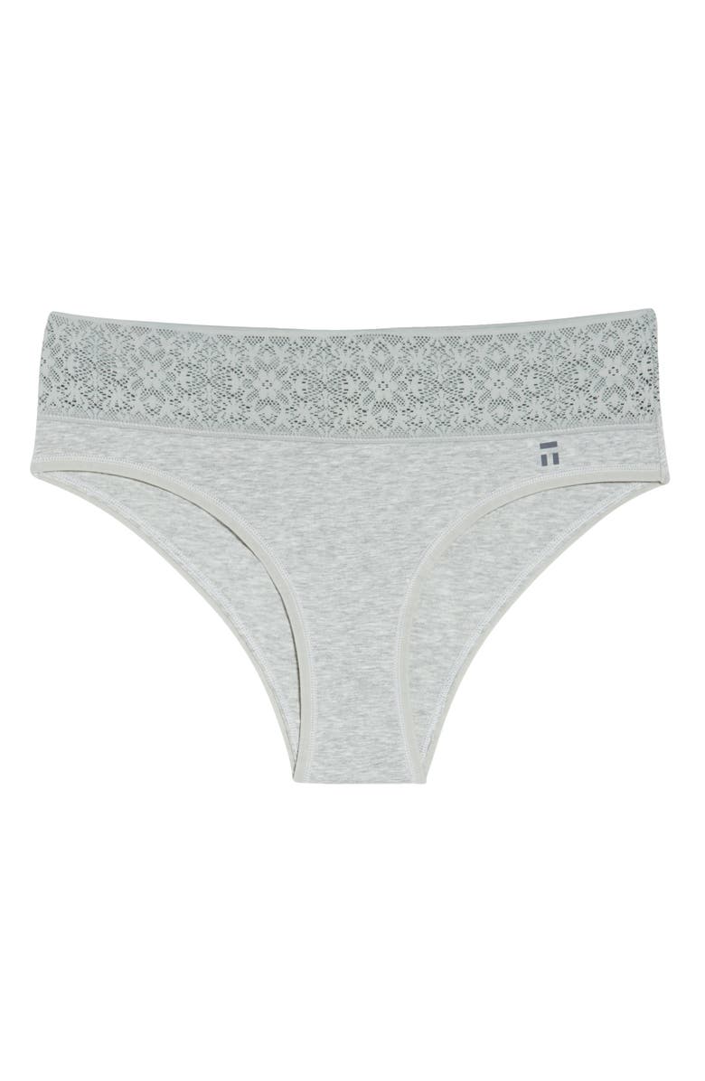Tommy John Cool Cotton Lace Cheeky Briefs, Alternate, color,