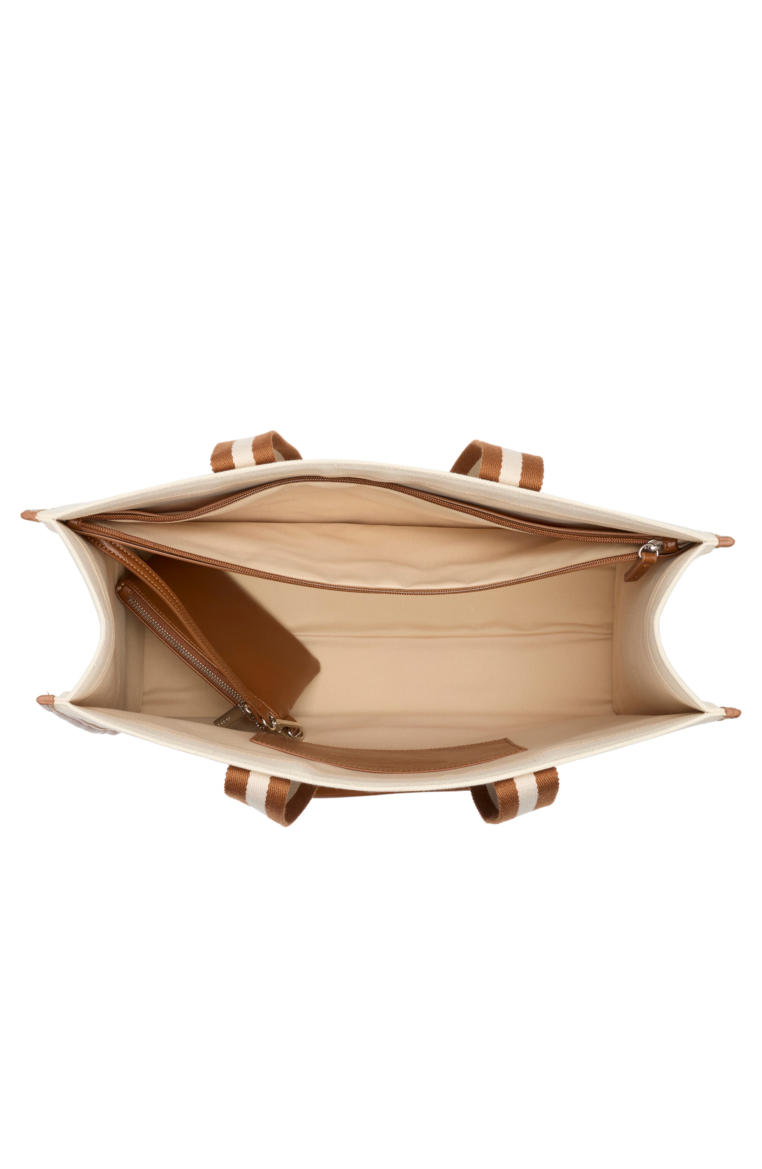 BCBG Contrast Pocket Canvas Tote Bag, Alternate, color, 