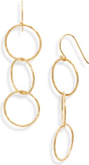Kiara by Ki-ele Trinity Trio Linear Drop Earrings