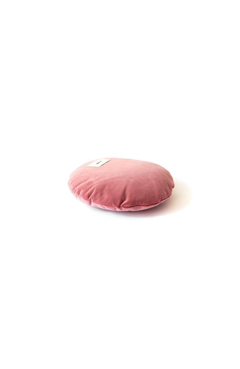 Pazar Studio The Small Circle in Velvet, Alternate, color, Pink
