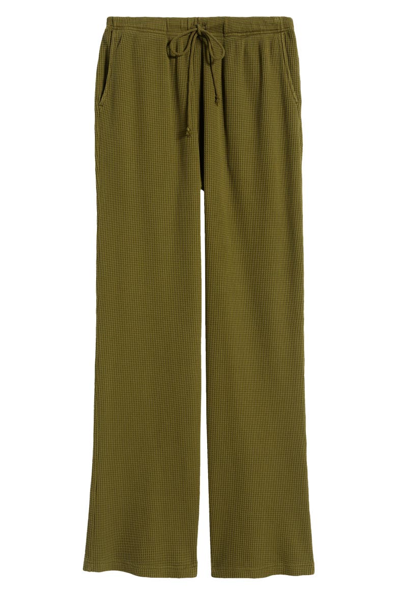 Core Cotton Thermal Sweatpants, Alternate, color, VINTAGE OLIVE