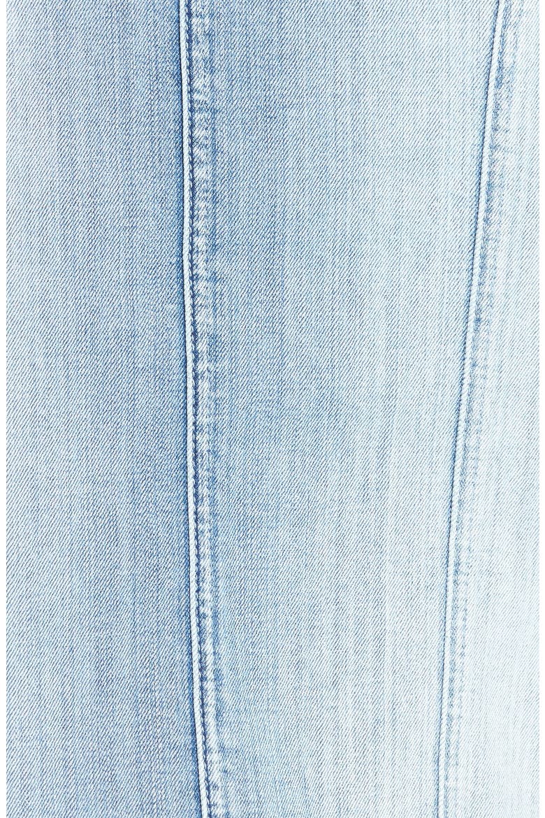 7 For All Mankind® Seamed Denim Pencil Skirt, Alternate, color, SLIM ILLUSION FADED BLUE 2