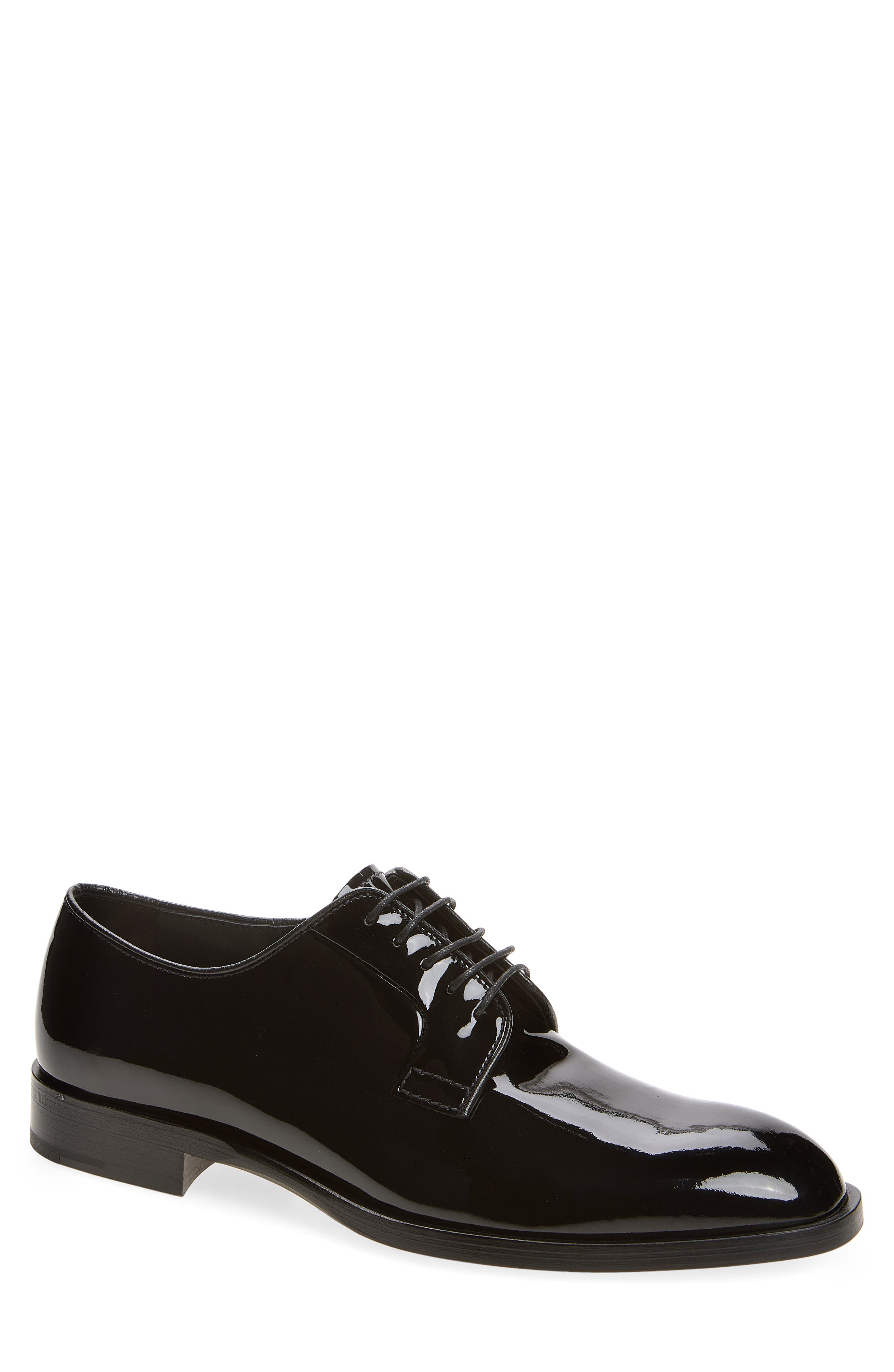 Formal Patent Leather Derby, Main, color, NERO