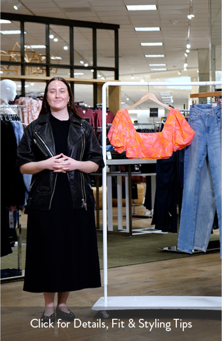 Addison Tropical Floral Crop Top, sales video thumbnail