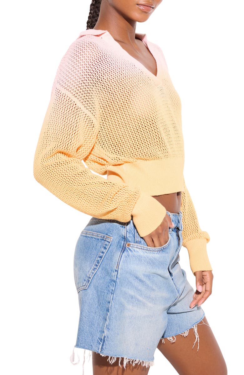 Spiritual Gangster Mona Crochet Top, Alternate, color, Sorbet