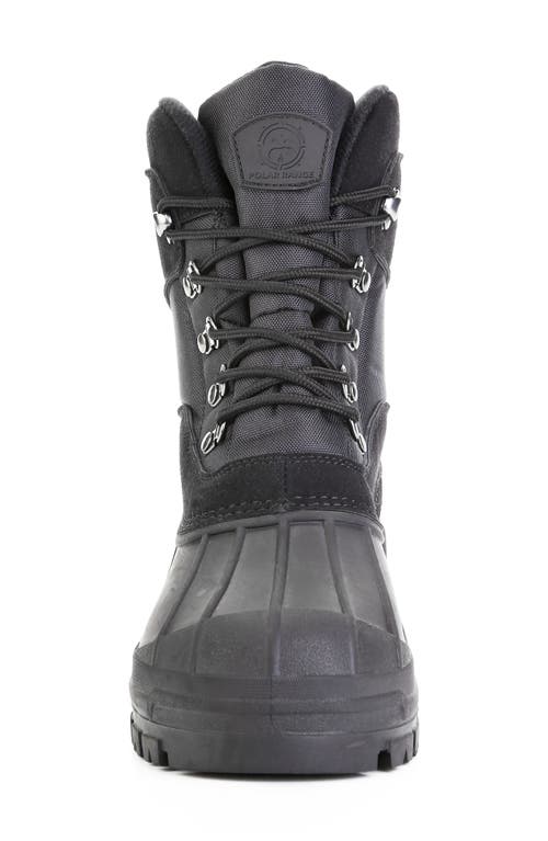 Polar Range Peak Waterproof Duck Toe Snow Boot In Black