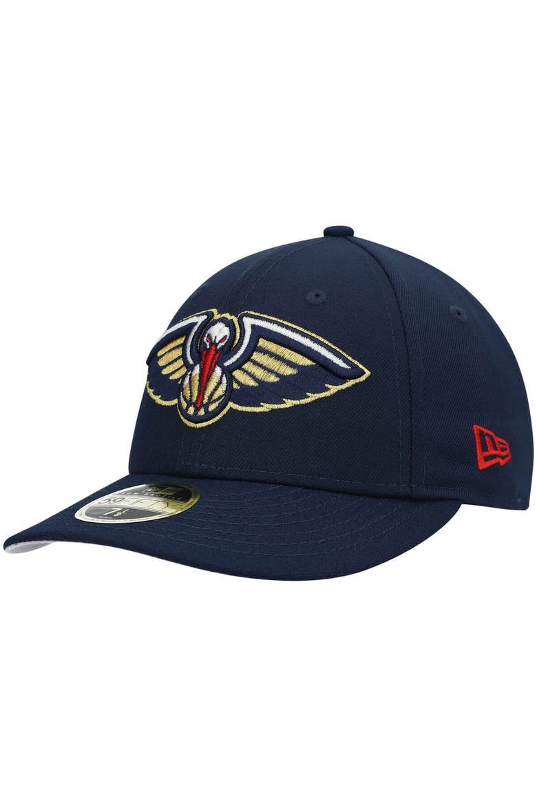 Men's New Era Navy New Orleans Pelicans Team Low Profile 59FIFTY Fitted Hat, Main, color, Navy