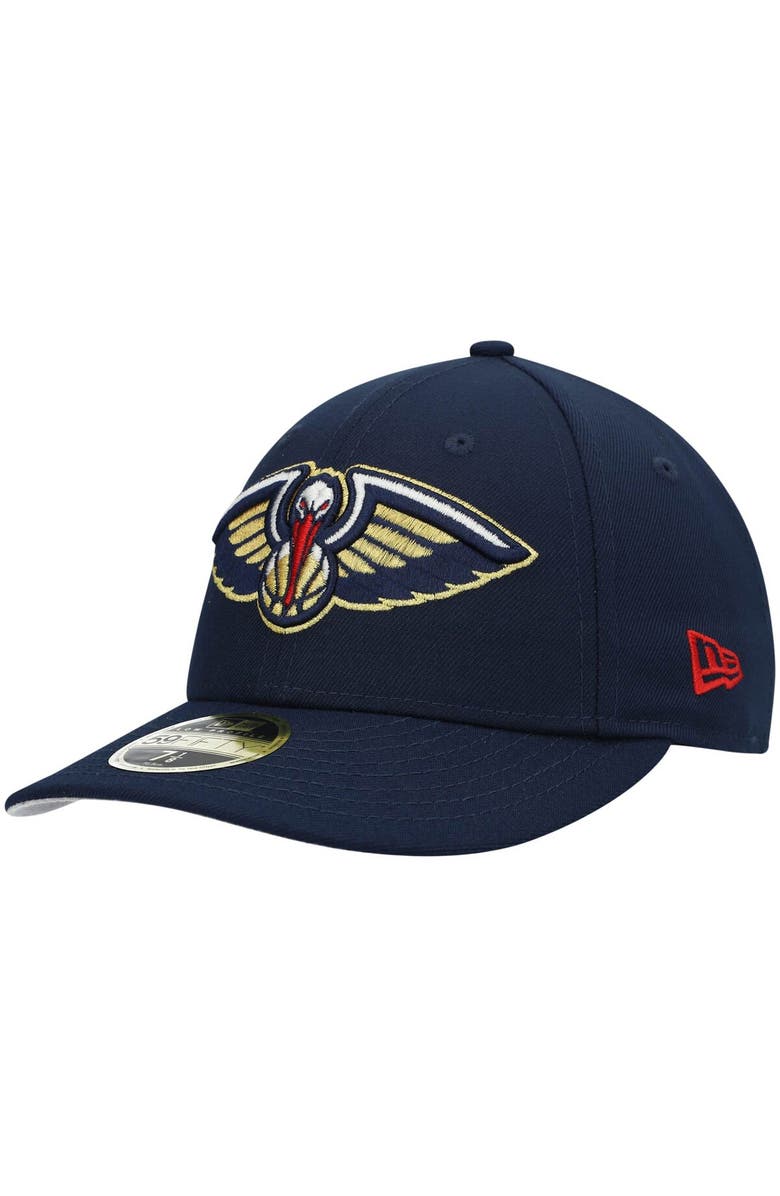 New Era Men's New Era Navy New Orleans Pelicans Team Low Profile 59FIFTY Fitted Hat, Main, color, Navy
