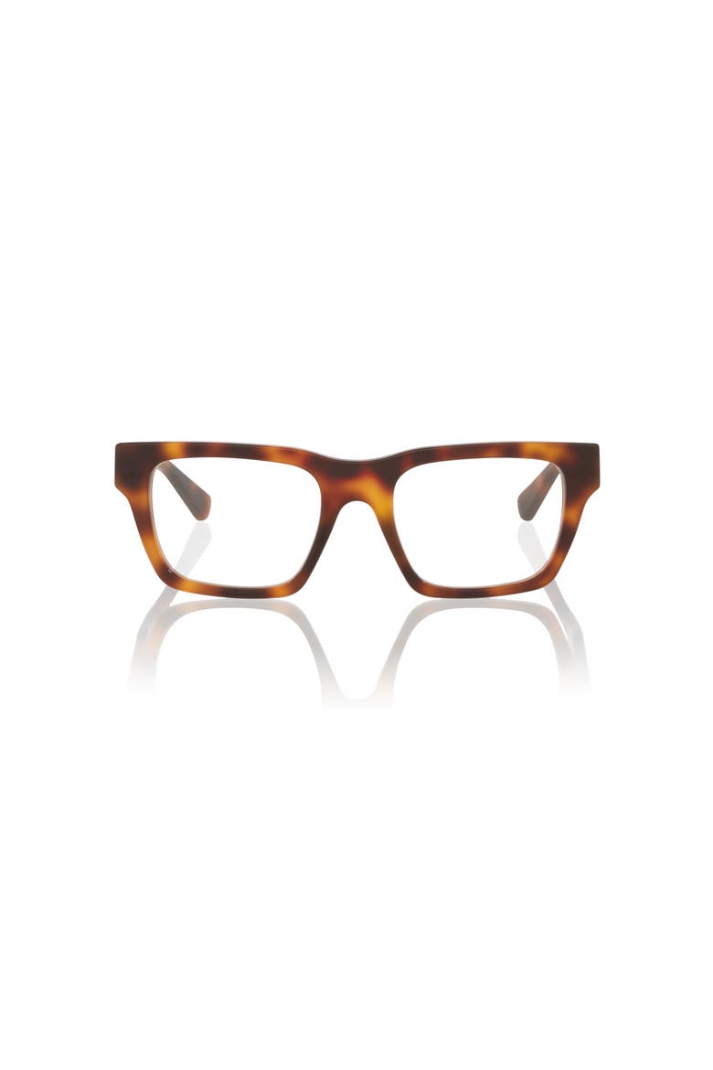 53mm Rectangle optical glasses, Alternate, color, Tortoise