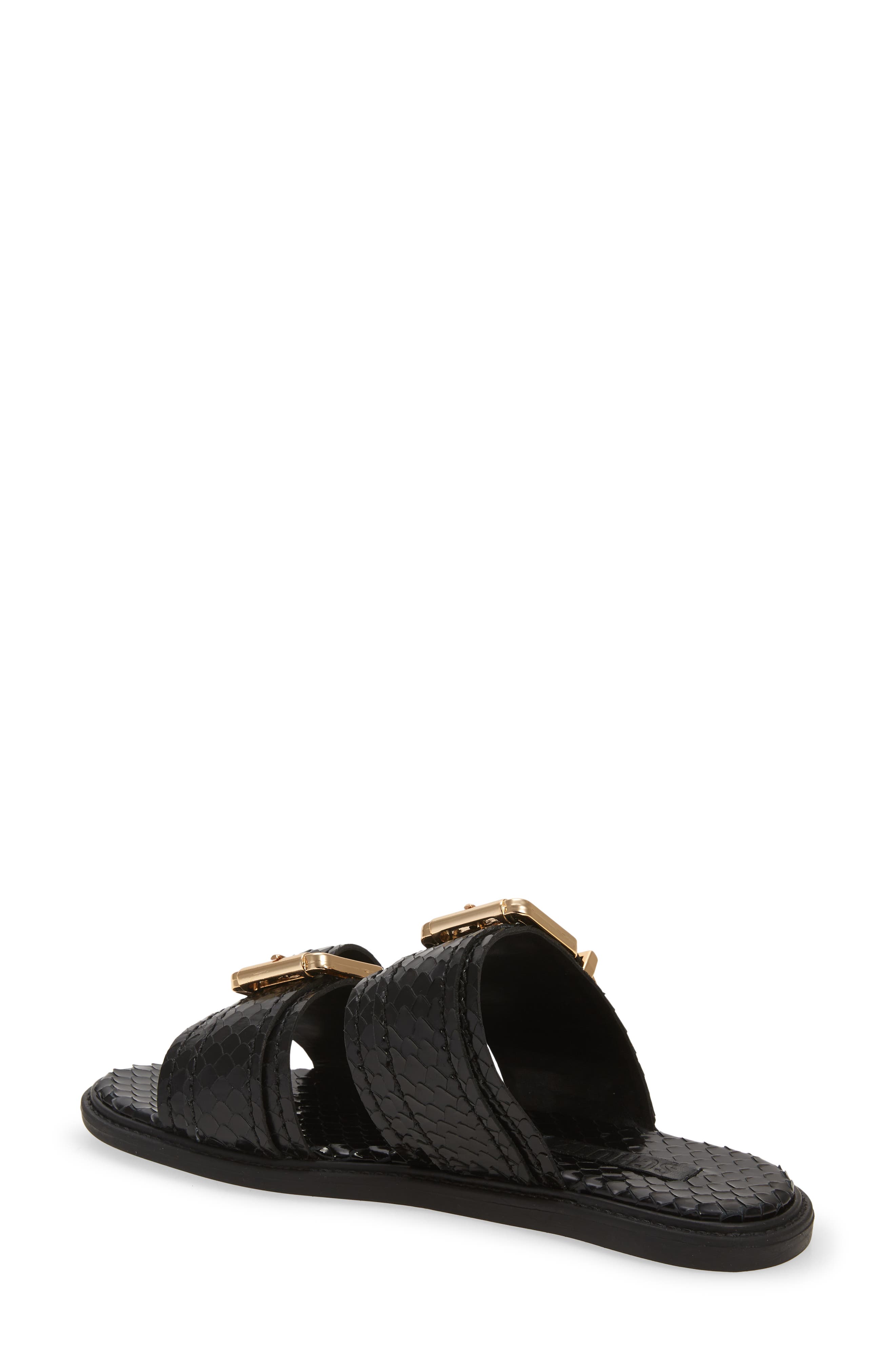 Schutz Shina Buckle Slide Sandal, Alternate, color, 