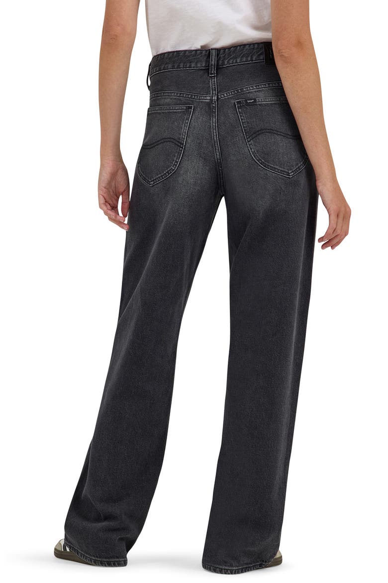 Rider™ Loose Straight Leg Jeans, Alternate, color, CHARRED BLACK