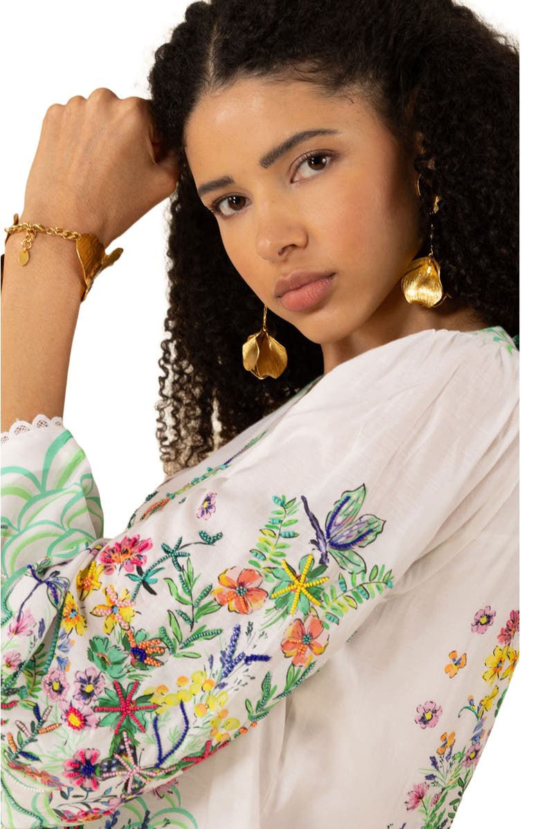 Hale Bob Allyson Cotton Voile Dress, Alternate, color, 