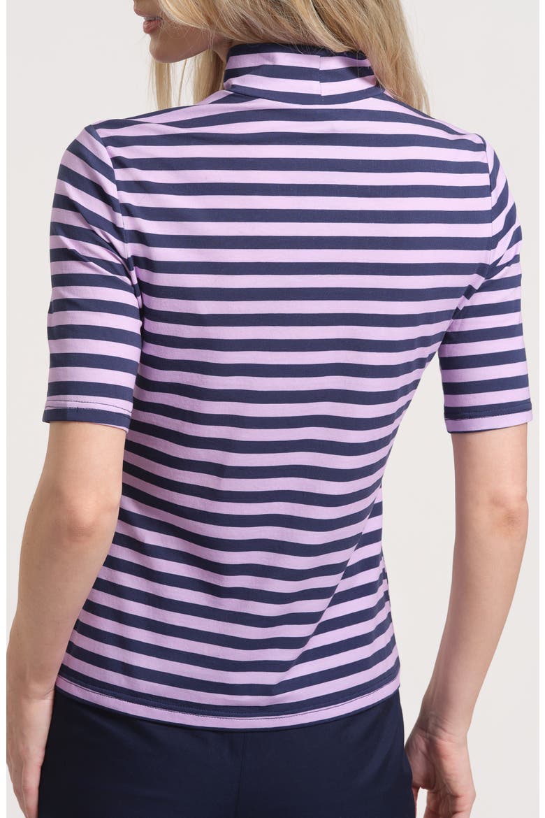 Print Mock Neck Top, Alternate, color, PURPLE MULTI