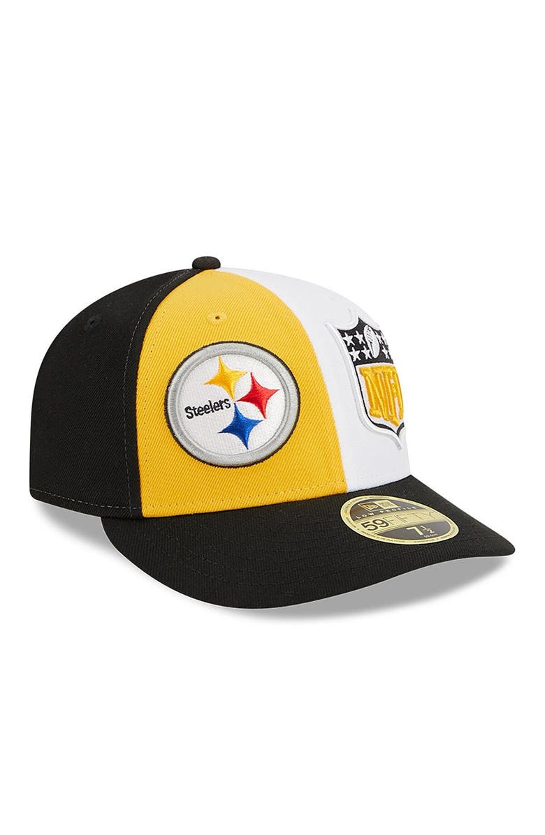 New Era Men's New Era  Gold/Black Pittsburgh Steelers 2023 Sideline Low Profile 59FIFTY Fitted Hat, Alternate, color, 