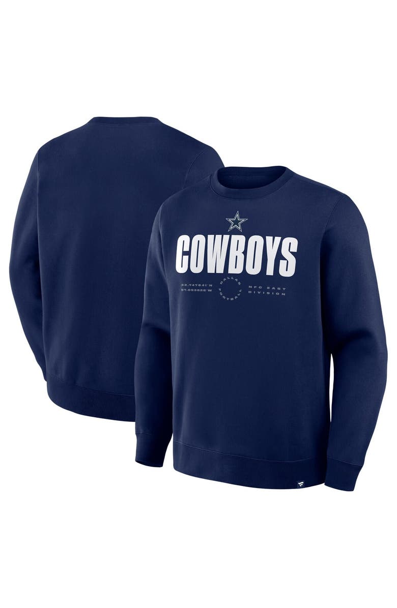 FANATICS Men's Fanatics Navy Dallas Cowboys Direct Handoff Legacy Pullover Sweatshirt, Main, color, Navy