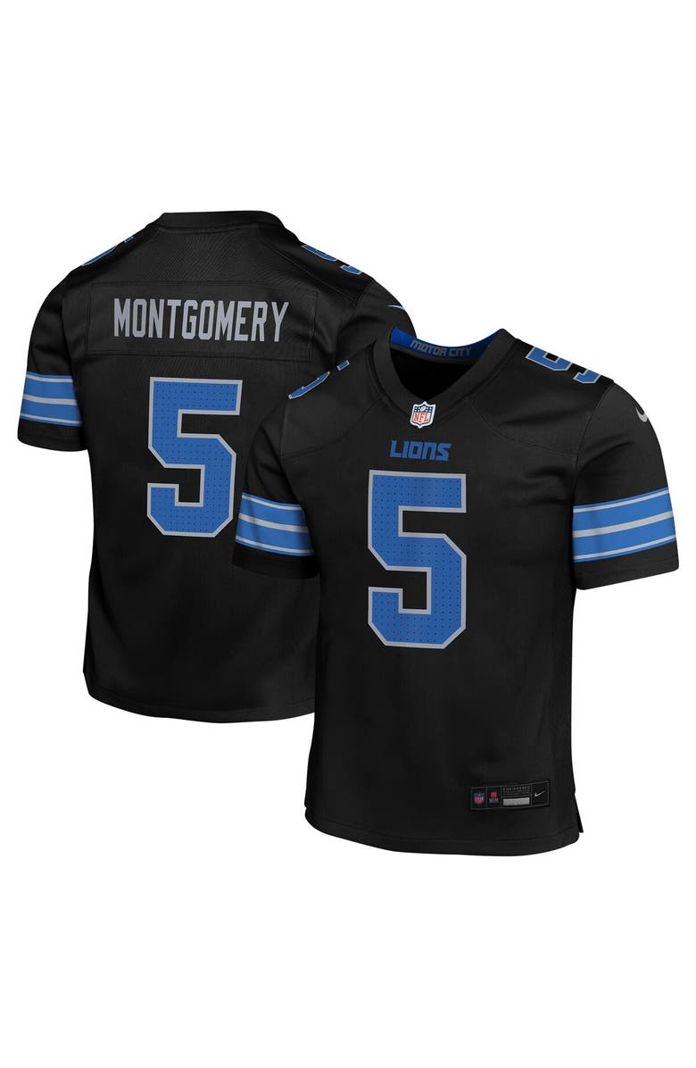 Nike Youth Nike David Montgomery Black Detroit Lions Game Jersey, Main, color, Black