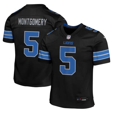 Youth Nike David Montgomery Black Detroit Lions Game Jersey