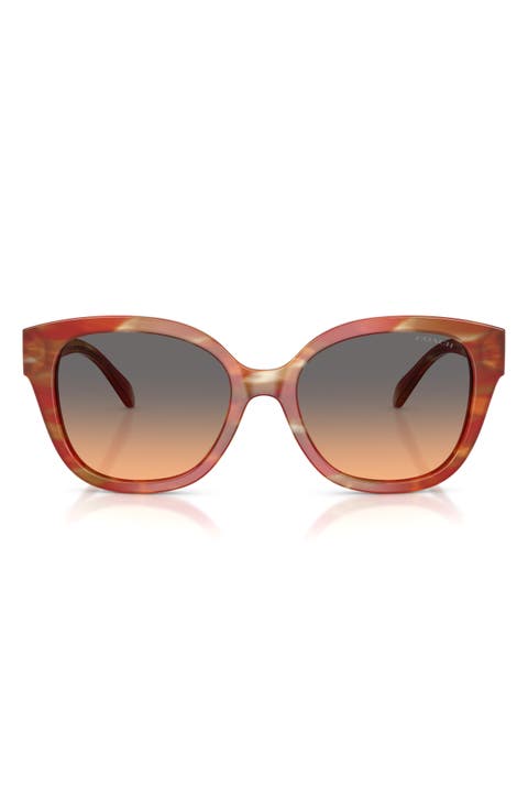 56mm Gradient Square Sunglasses
