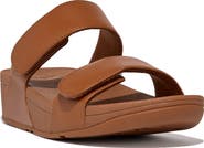 FitFlop Lulu Adjustable Leather Slides Sandals