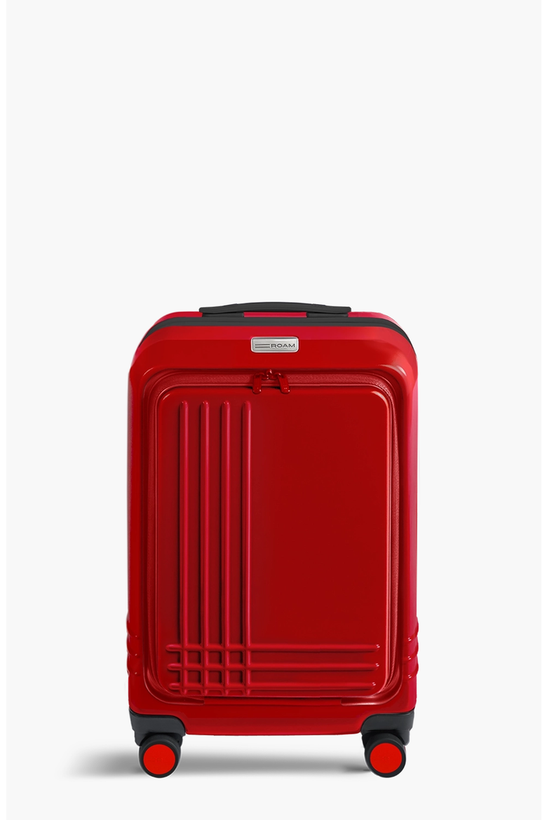 Front Pocket Expandable Carry-On, Main, color, Red Gloss / Black