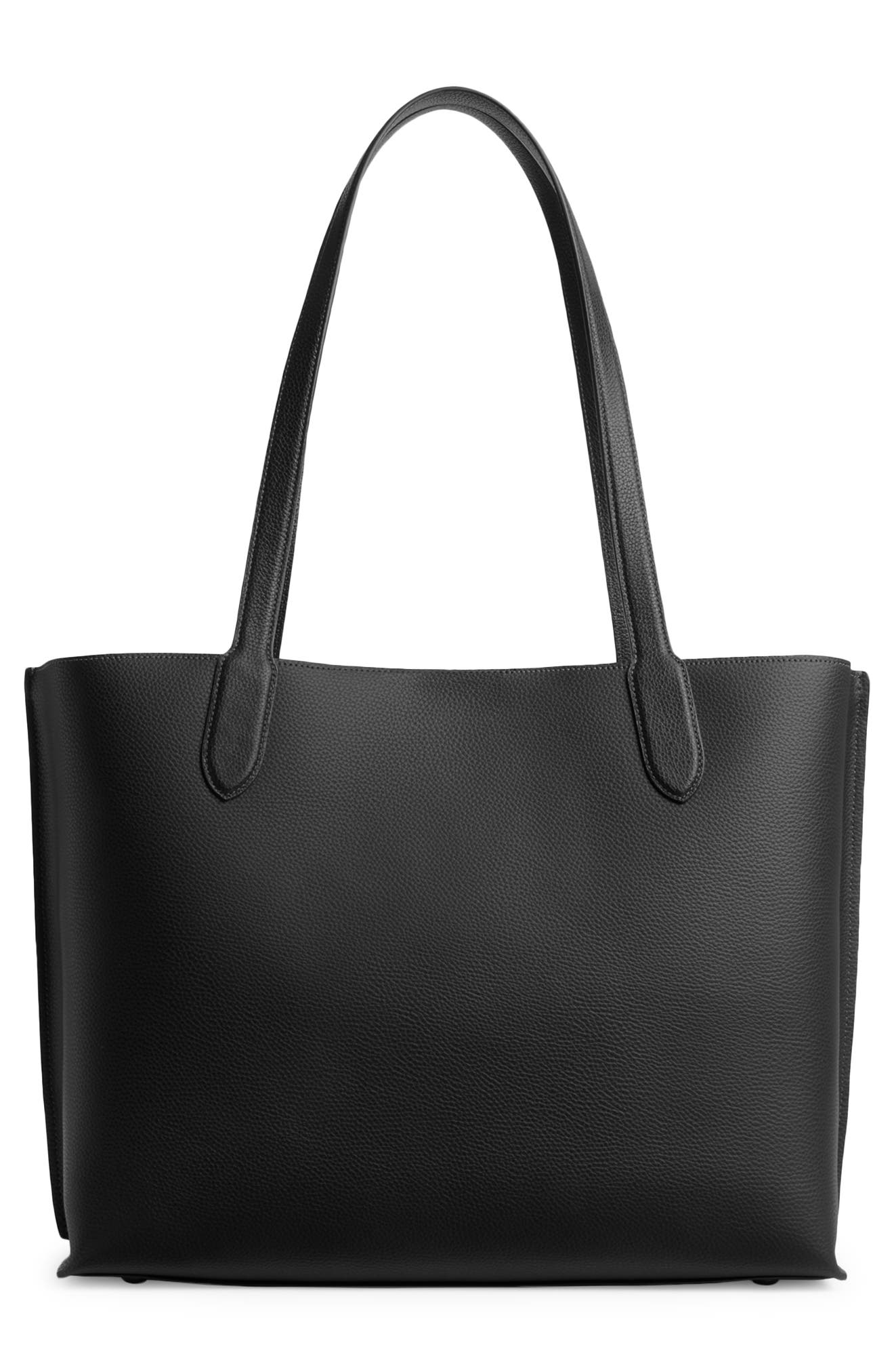 COACH Willow Pebble Leather Tote, Alternate, color, 