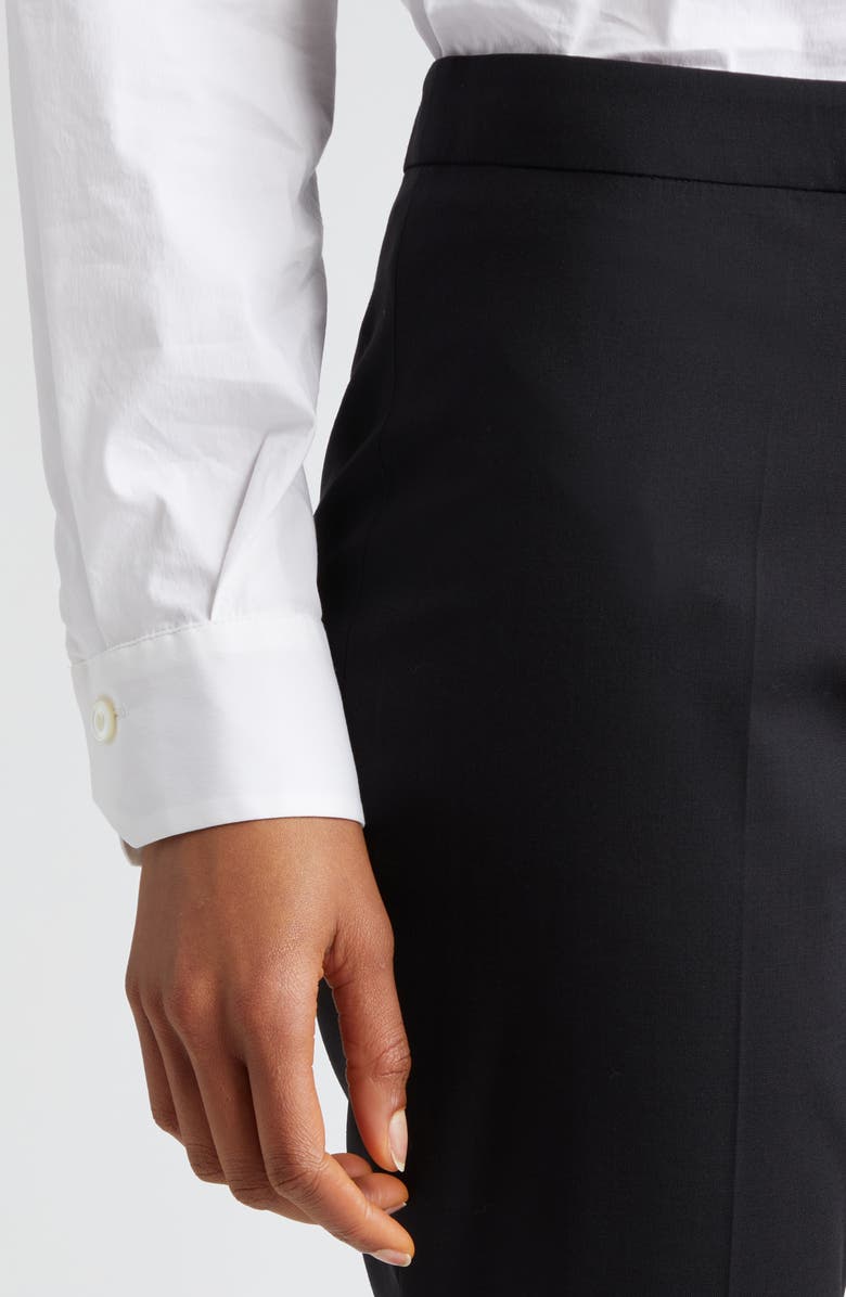 Eleventy Slim Fit Virgin Wool Blend Trousers, Alternate, color, Black