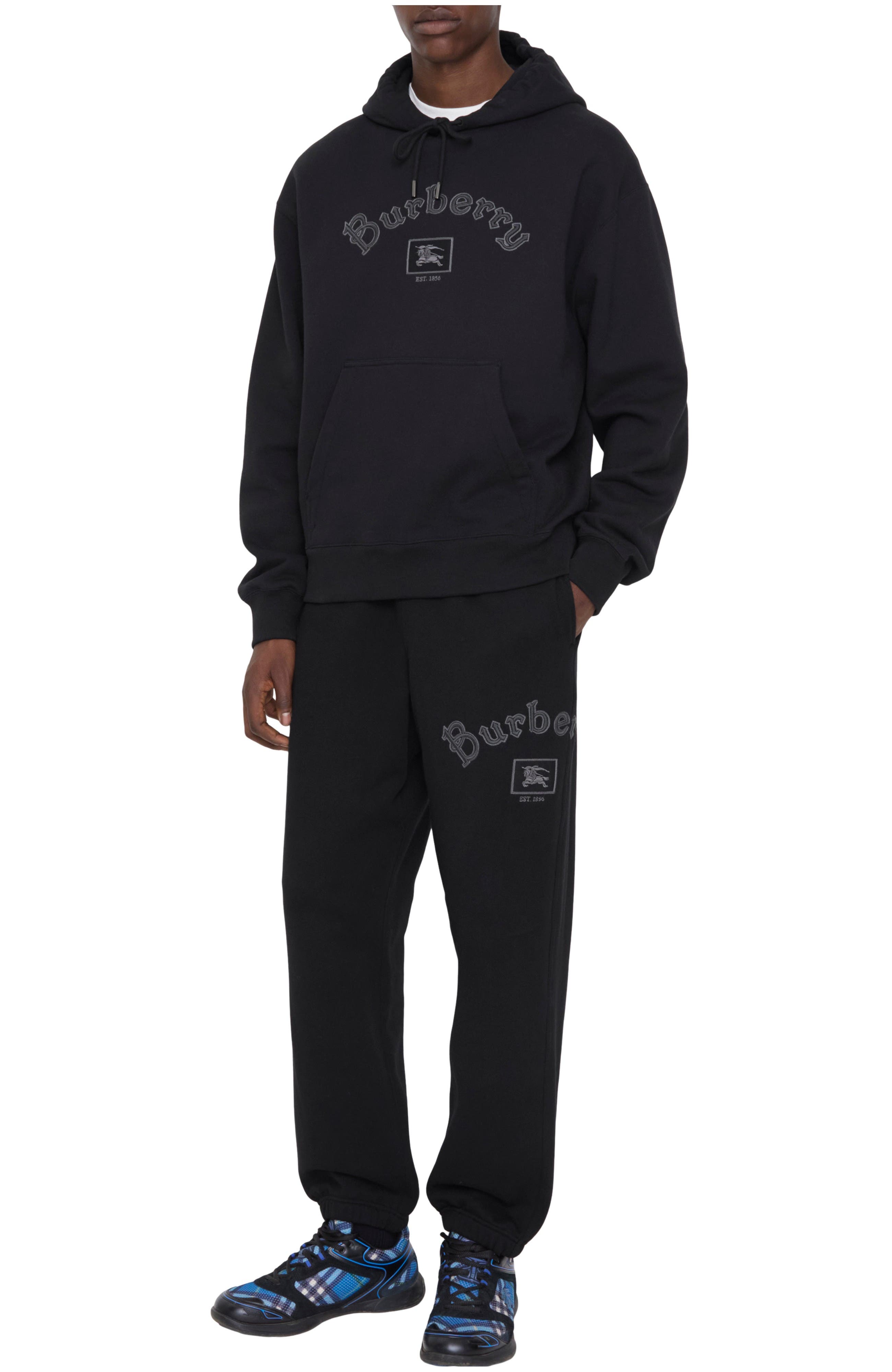 Gothic Logo Cotton Jogging Pants