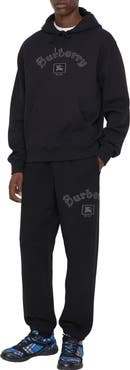 Burberry Gothic Logo Cotton Jogging Pants