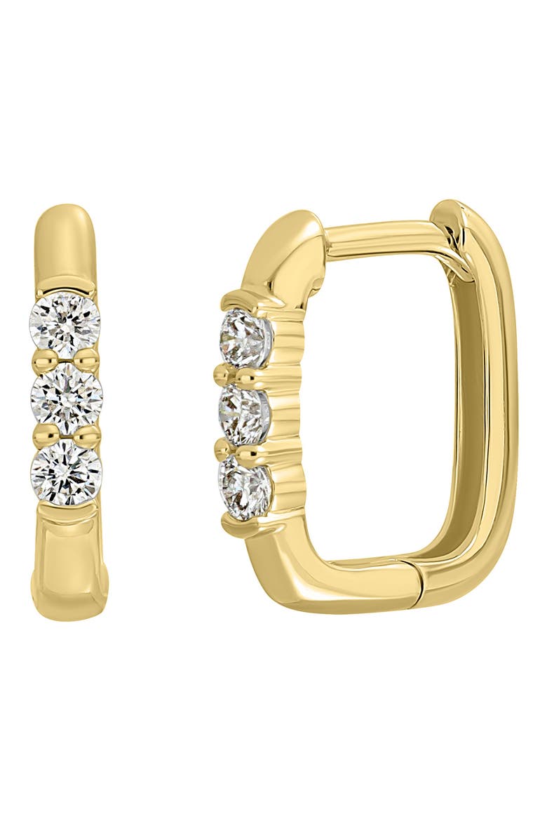 Varda Diamond Square Hoop Earrings (Nordstrom Exclusive), Main, color, 18K YELLOW GOLD/ DIAMOND