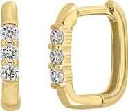 Bony Levy Varda Diamond Square Hoop Earrings