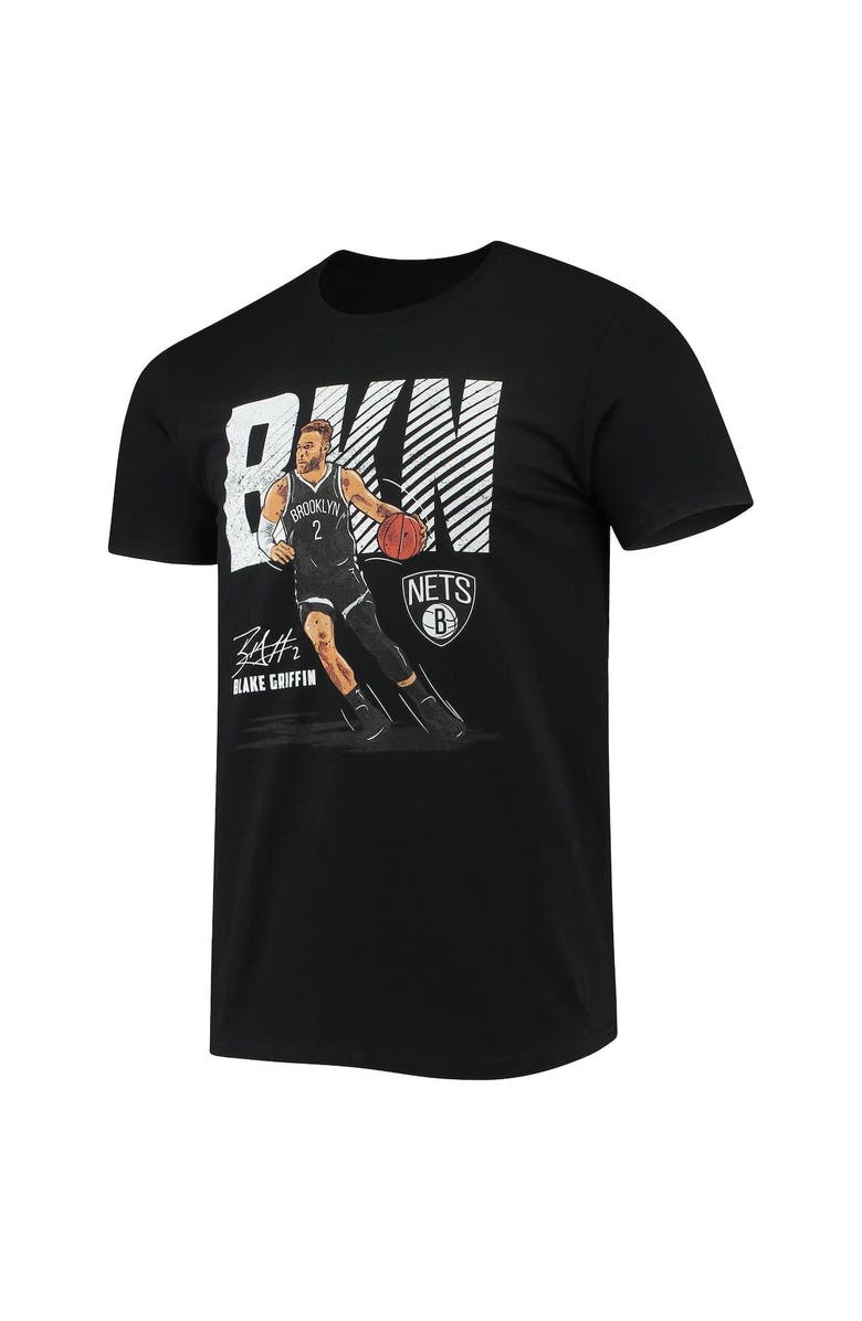 FANATICS Men's Fanatics Branded Blake Griffin Black Brooklyn Nets 500 Level Player T-Shirt, Alternate, color,