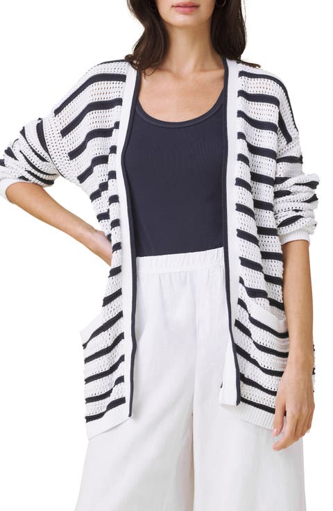 Beckham Stripe Open Cardigan